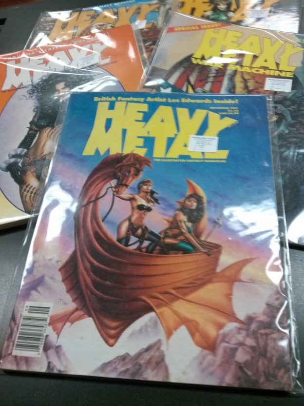 Just arrived...a whole bunch of Heavy Metal magazines! Sterling